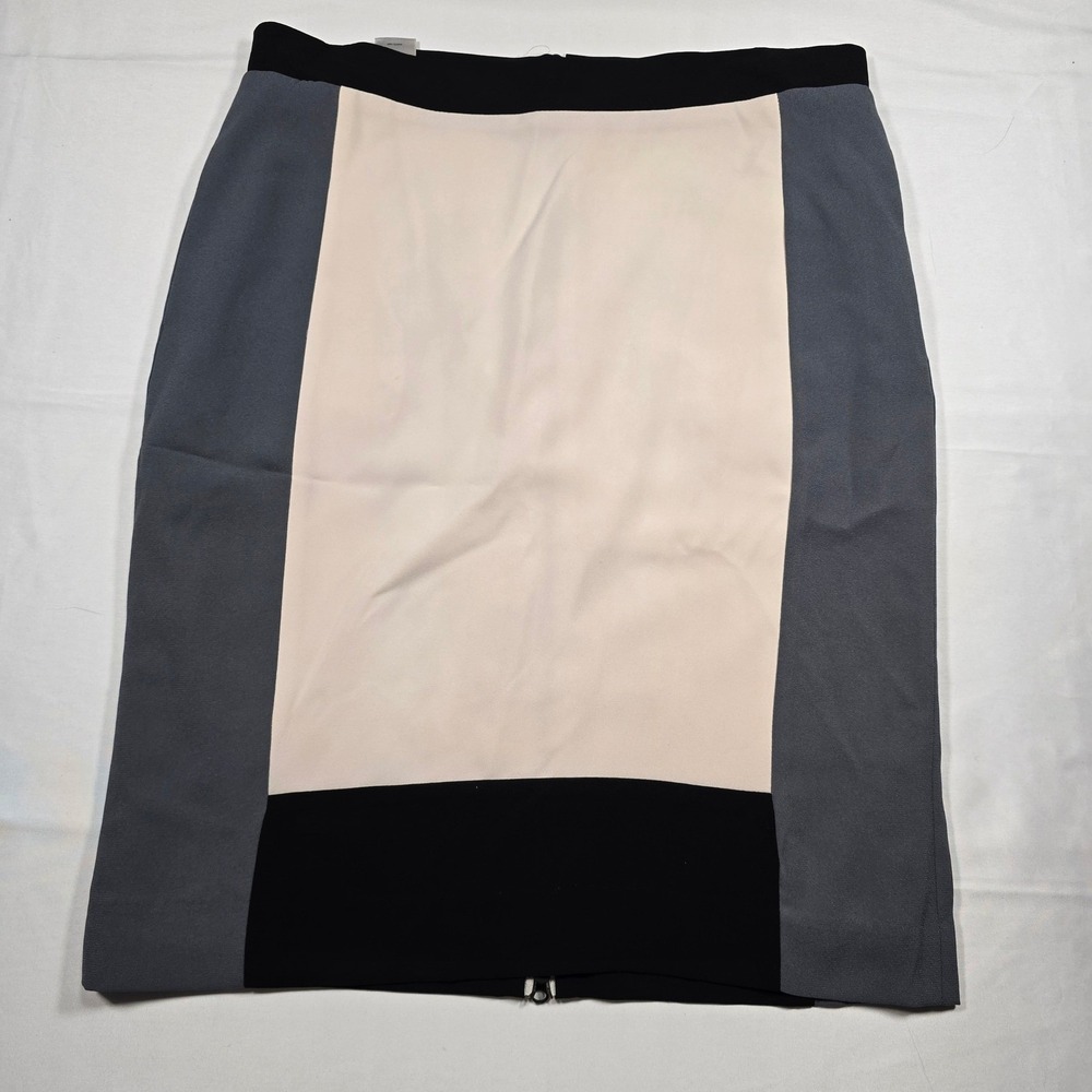 Design Nation Colorblock Pencil Skirt Gray Black White Sz‎ 2 Womens